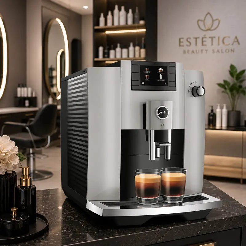 Cafetera Jura E6 Platinum - Superautomática Premium - Hasta 100 Tazas al Día