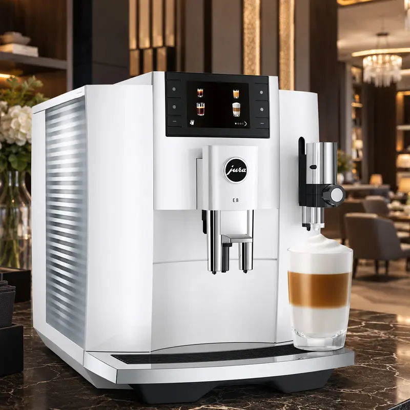 Cafetera Jura E8 Blanca - Cafetera Superautomática