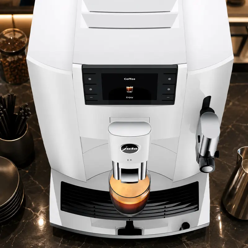Cafetera Jura E8 Blanca - Cafetera Superautomática