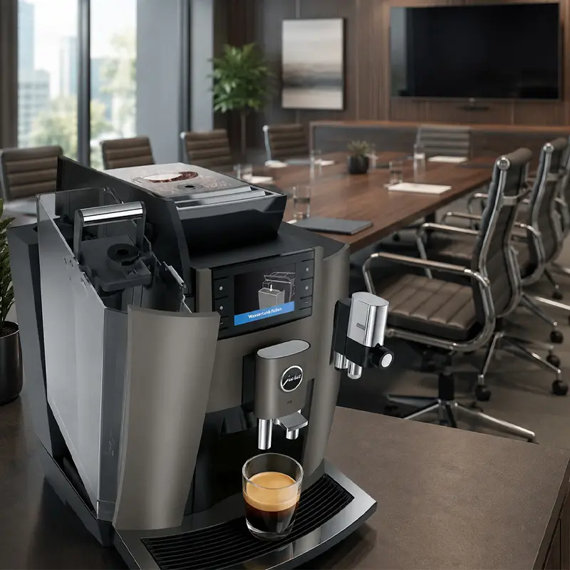 Cafetera Jura W8 Dark Inox – Cafetera Superautomática Profesional