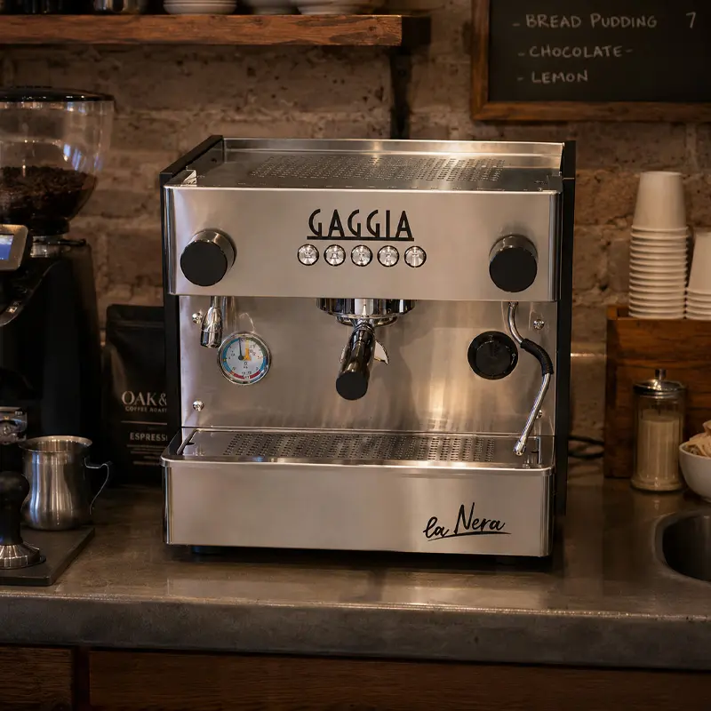 Cafetera Industrial La Nera 1 Grupo 110 Volts - 120 Tazas por Hora - Cafetera Italiana