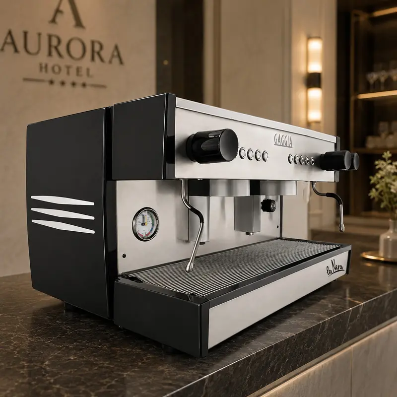 Cafetera Industrial 2 Grupos La Nera Electronica - 240 Tazas por Hora - Cafetera Italiana