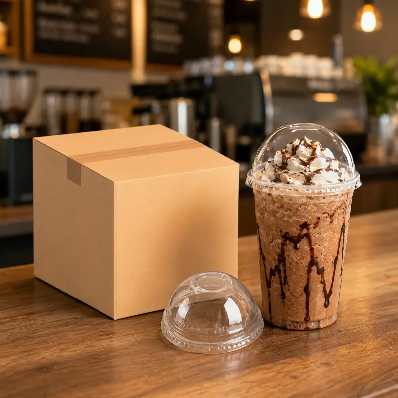 Tapa Domo Para Vaso de Papel Bebidas Frias 12oz, Caja 1,000pz