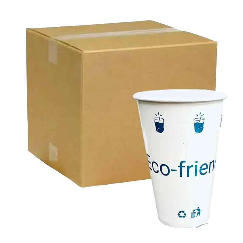 Vaso de Papel Biodegradable Para Bebidas FRIAS 12oz, Caja 1,000pz