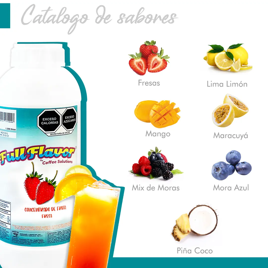 Concentrado de Fruta Natural Sabor Piña Coco | Full Flavor