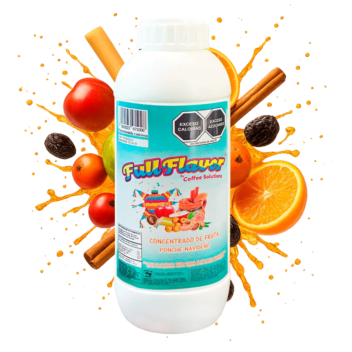 Concentrado de Fruta Natural Sabor Ponche Navideño | Full Flavor