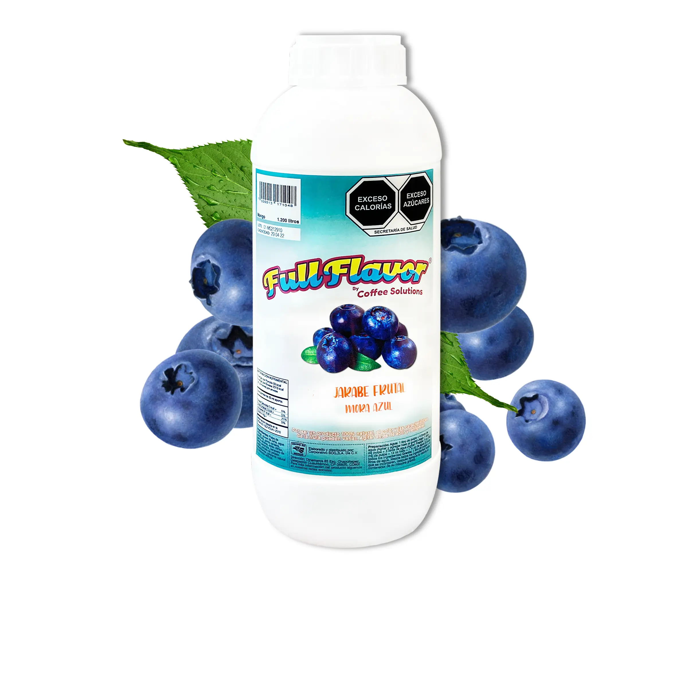 Concentrado de Fruta Natural Sabor Mora Azul | Full Flavor