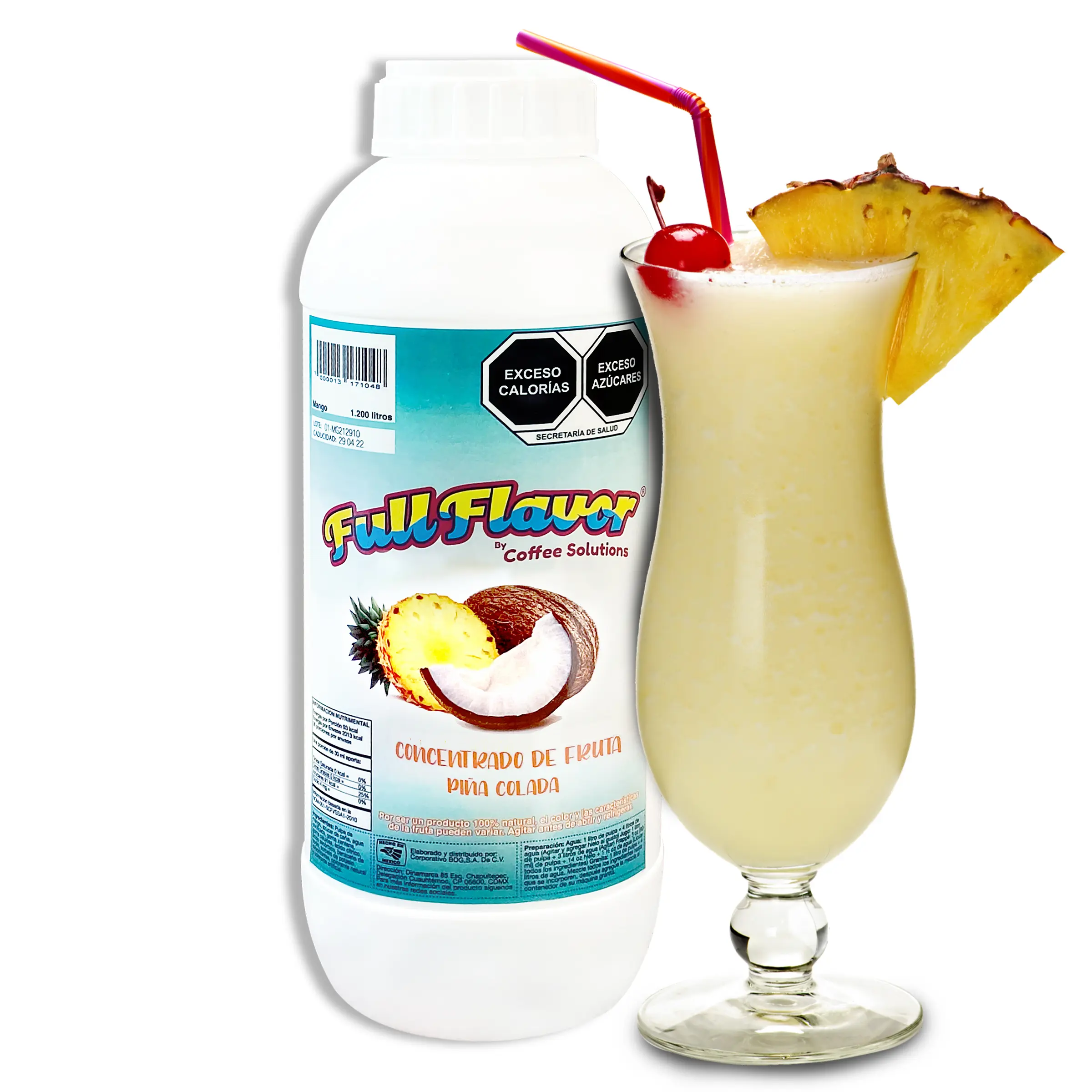 Concentrado de Fruta Natural Sabor Piña Coco | Full Flavor