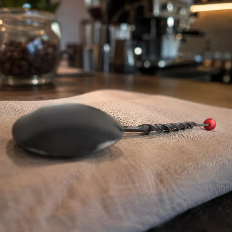 Cuchara para Coctelería 29.6 cm Color Negro | Bar Spoon Profesional