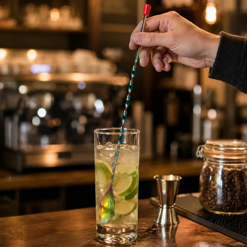 Cuchara para Coctelería Tornasol 29.6 cm | Bar Spoon Profesional