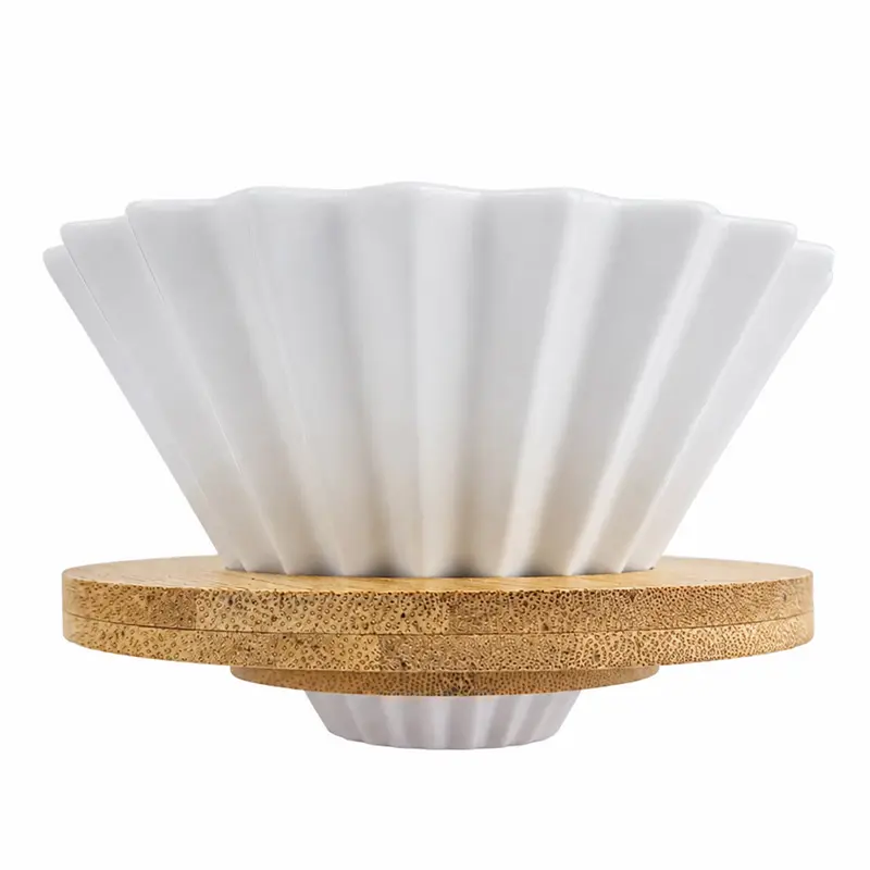 Dripper de Cerámica V60 Blanco | Coffee Dripper Pour Over