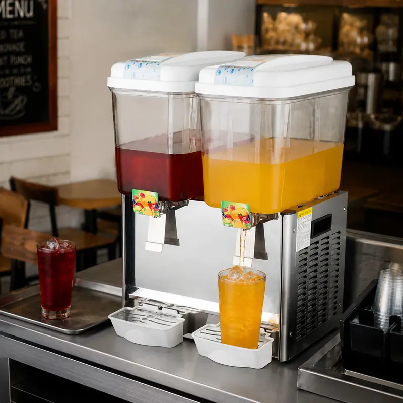 Dispensador de Bebidas 2 Tazones, 18 Litros por tanque
