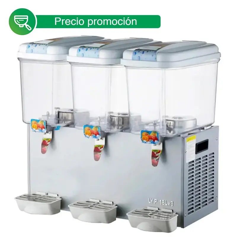 Dispensador de Bebidas 3 Tazones, 18 Litros por tanque