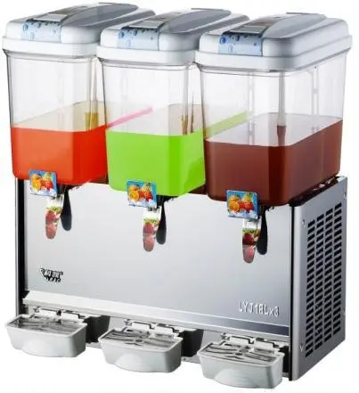 Dispensador de Bebidas 3 Tazones, 18 Litros por tanque