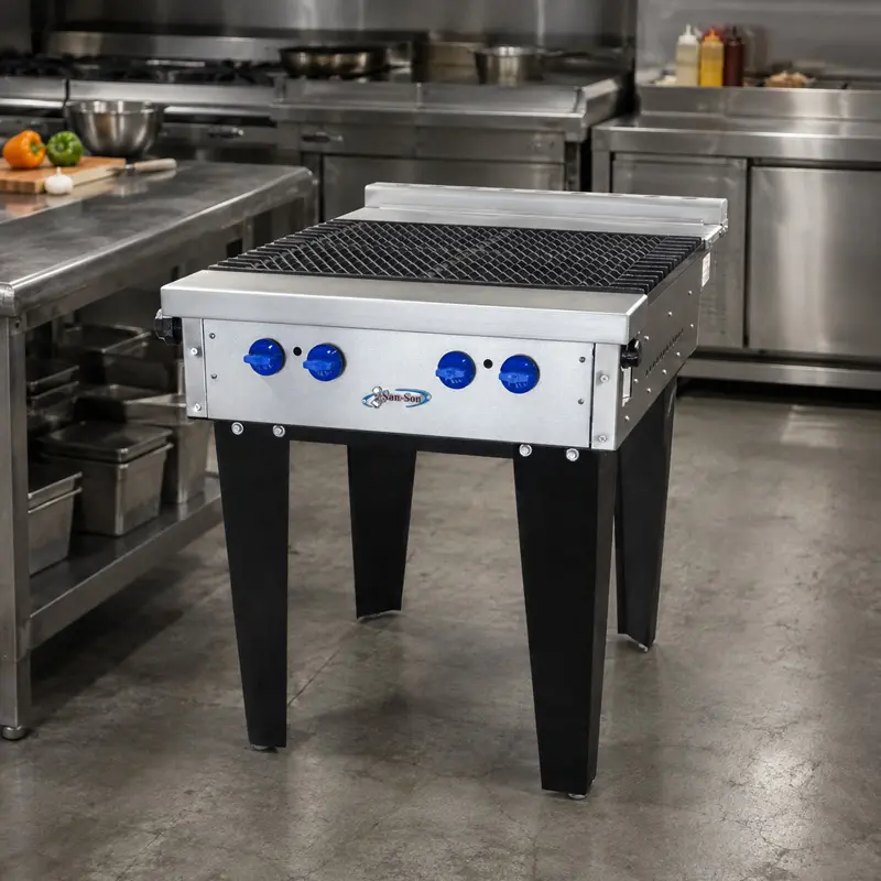 Estufa Comercial Extrapesada San-Son 4 Quemadores ZS-701-4
