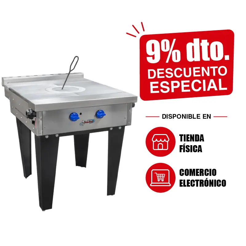 Estufa Comercial Extra Pesada Sanitaria ZS-703 | Plancha Francesa Industrial