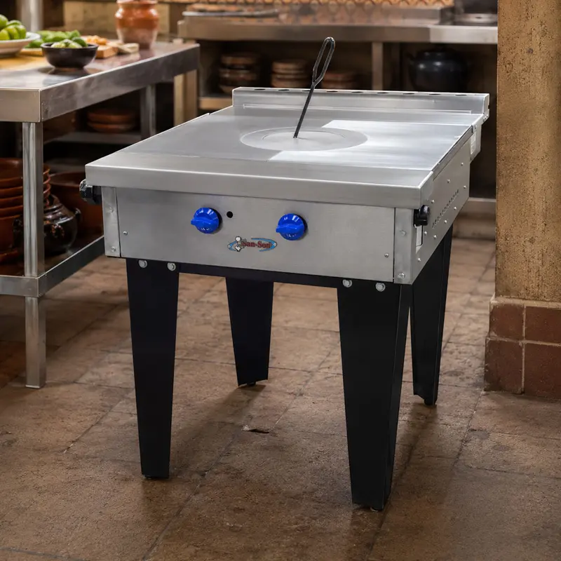 Estufa Comercial Extra Pesada Sanitaria ZS-703 | Plancha Francesa Industrial