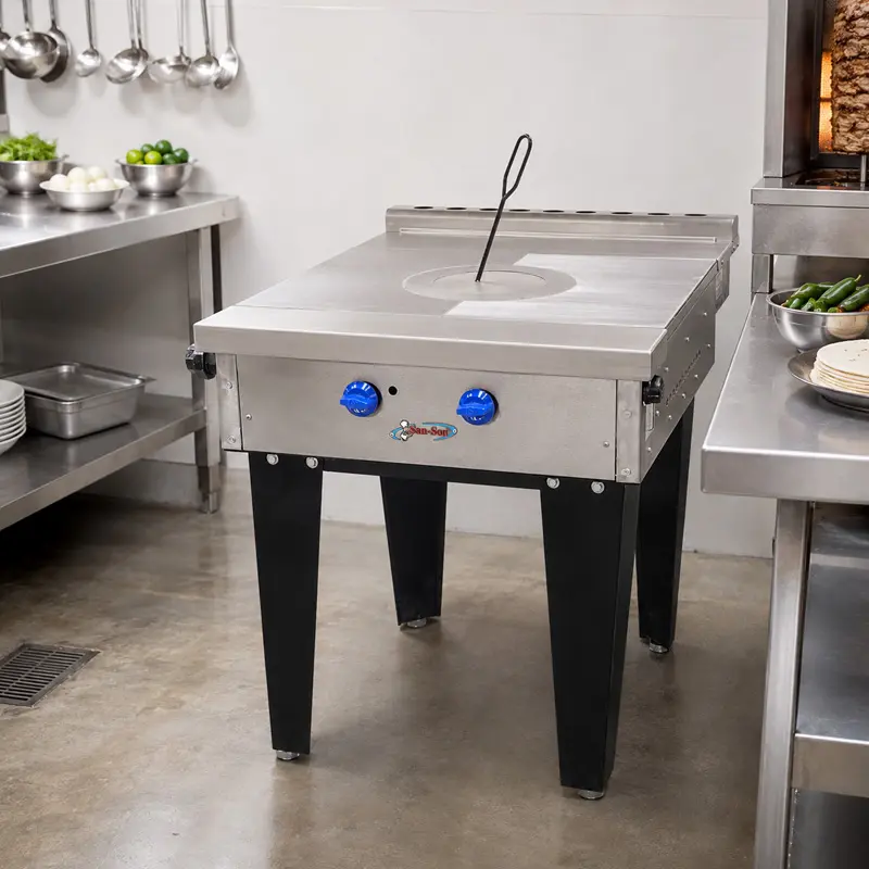 Estufa Comercial Extra Pesada Sanitaria ZS-703 | Plancha Francesa Industrial