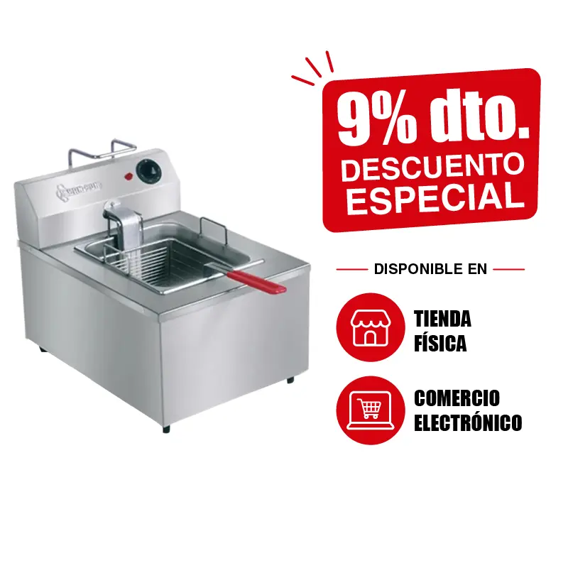 Freidor Eléctrico de Mesa San-Son ZMINIFRY | Freidora Industrial Compacta