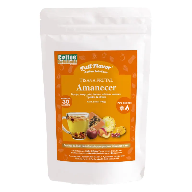 Tisana Frutal Full Flavor Sabor Amanecer – Bolsa de 100g