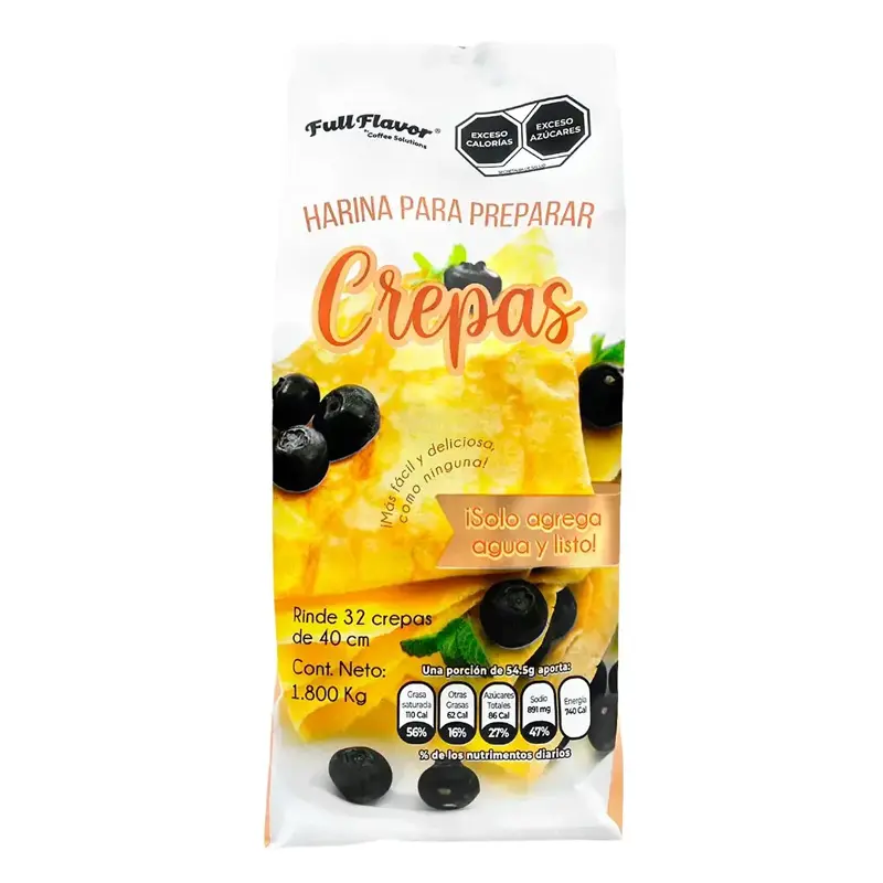 Harina para Crepas Full Flavor – Preparación Fácil y Resultado Perfecto