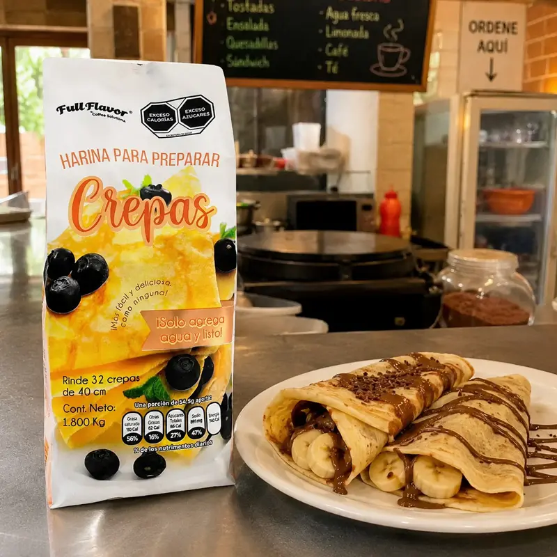 Harina para Crepas Full Flavor – Preparación Fácil y Resultado Perfecto