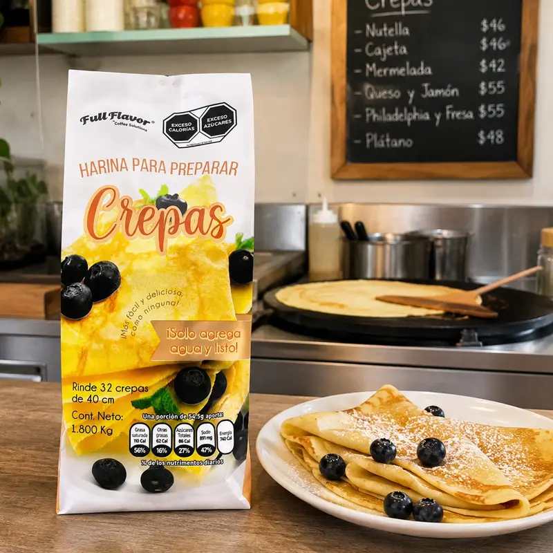 Harina para Crepas Full Flavor – Preparación Fácil y Resultado Perfecto