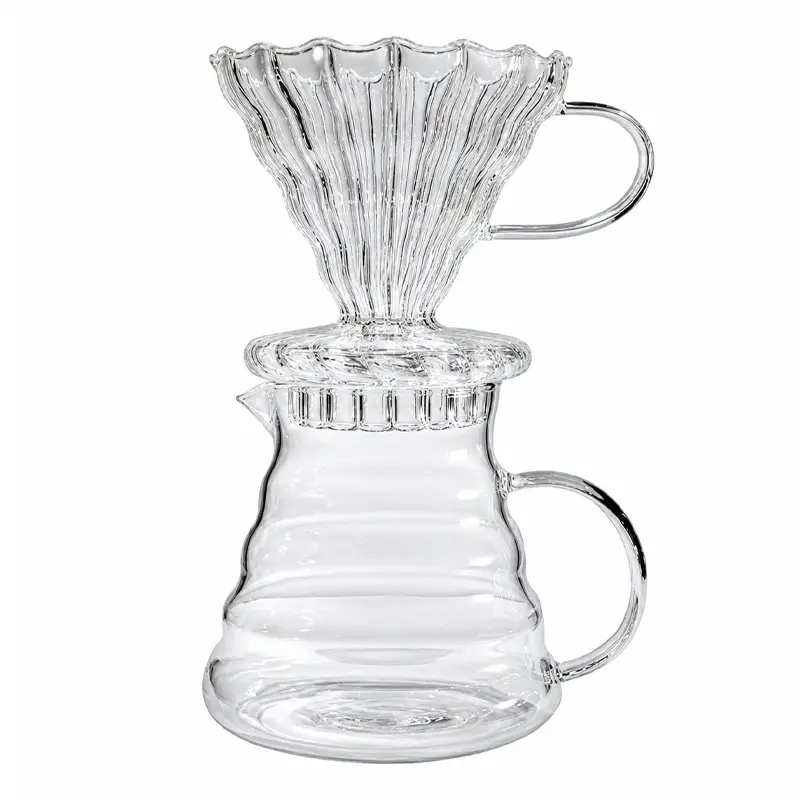 Hario V60 + Jarra en Cristal, Metodo para Extraccion de Cafe