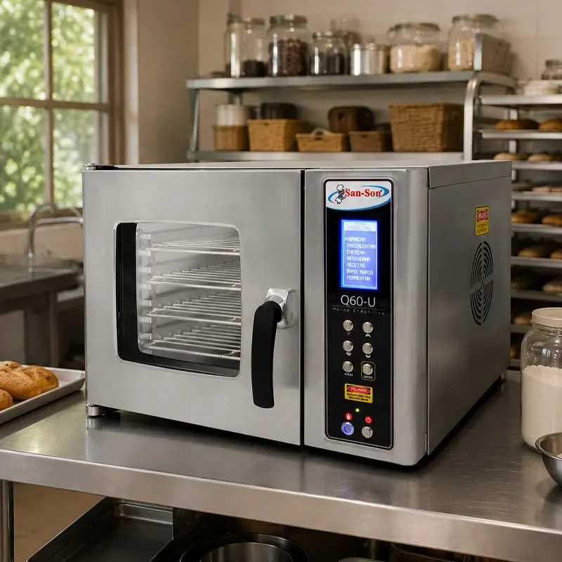 Horno Profesional Combi Eléctrico San-Son Q60-U | Horno Industrial Compacto