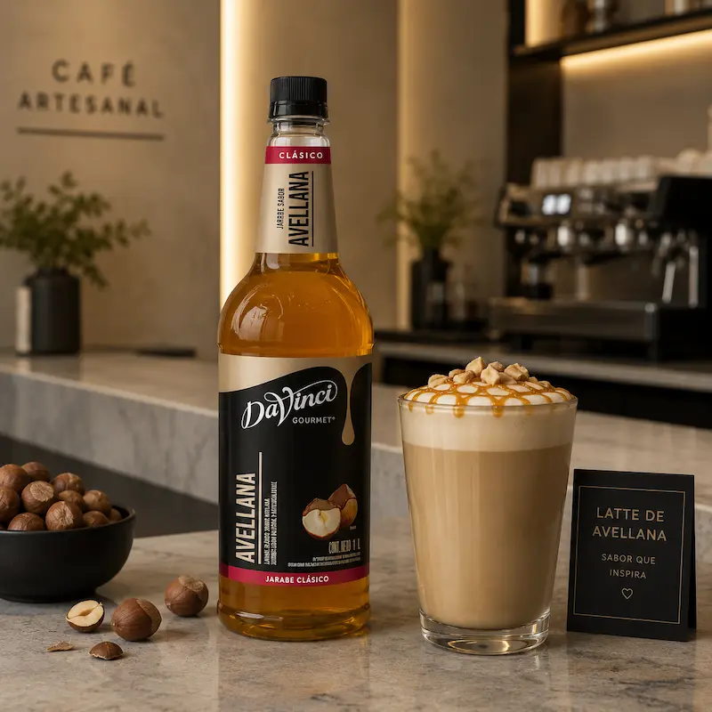 Jarabe DaVinci Gourmet Avellana 1 Litro – Jarabe Clásico para Café y Bebidas
