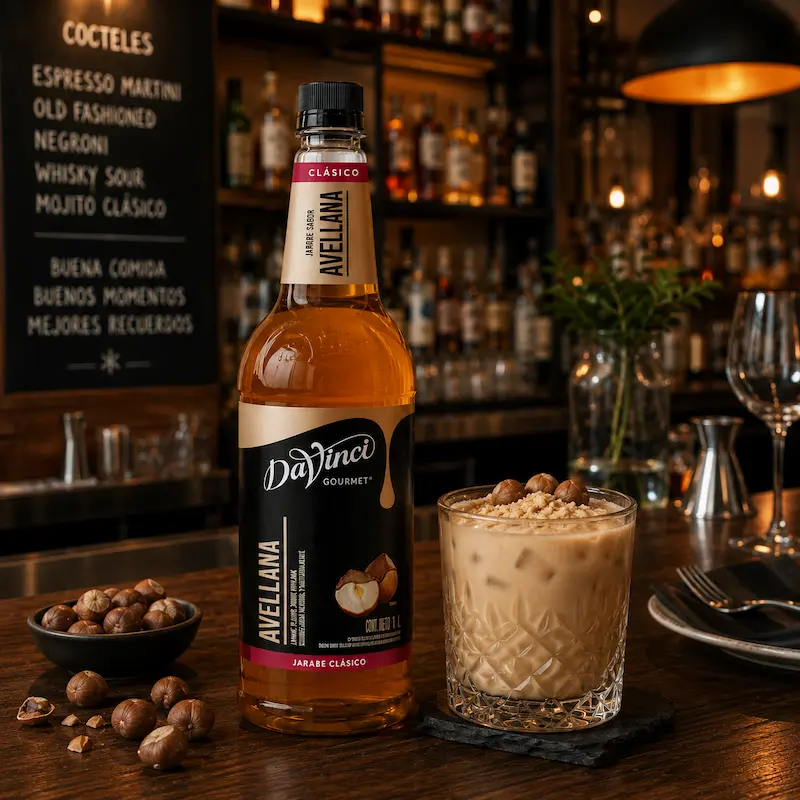 Jarabe DaVinci Gourmet Avellana 1 Litro – Jarabe Clásico para Café y Bebidas