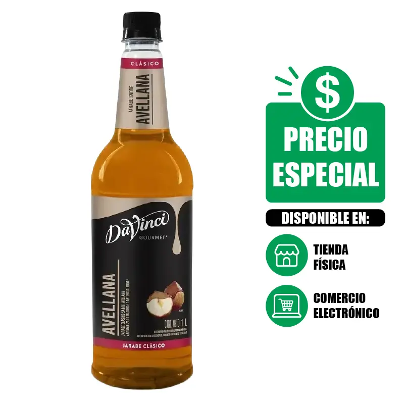 Jarabe Avellana DaVinci Gourmet 1 Litro