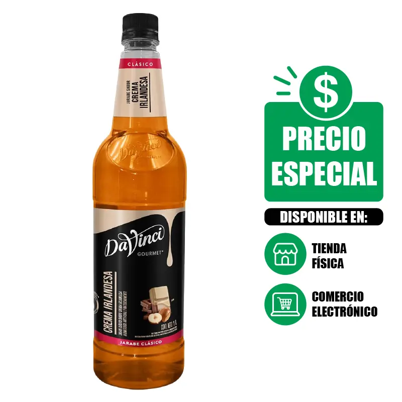 Jarabe Crema Irlandesa DaVinci Gourmet 1 Litro