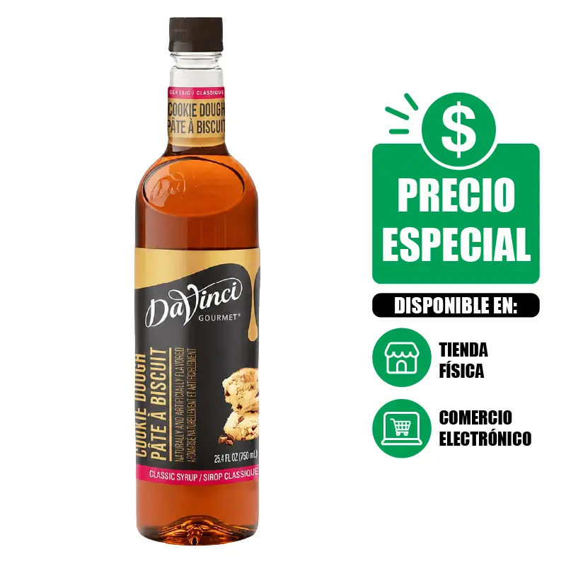 Jarabe Galleta Cremosa Cookie Dough DaVinci Gourmet 750 ml