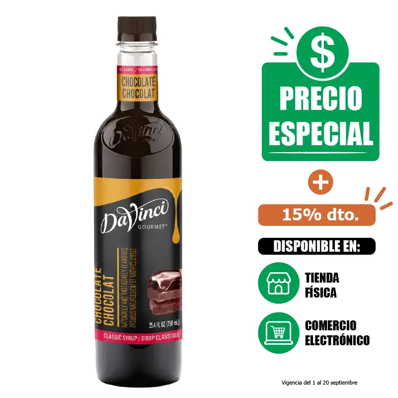 Jarabe Chocolate DaVinci Gourmet 750 ml