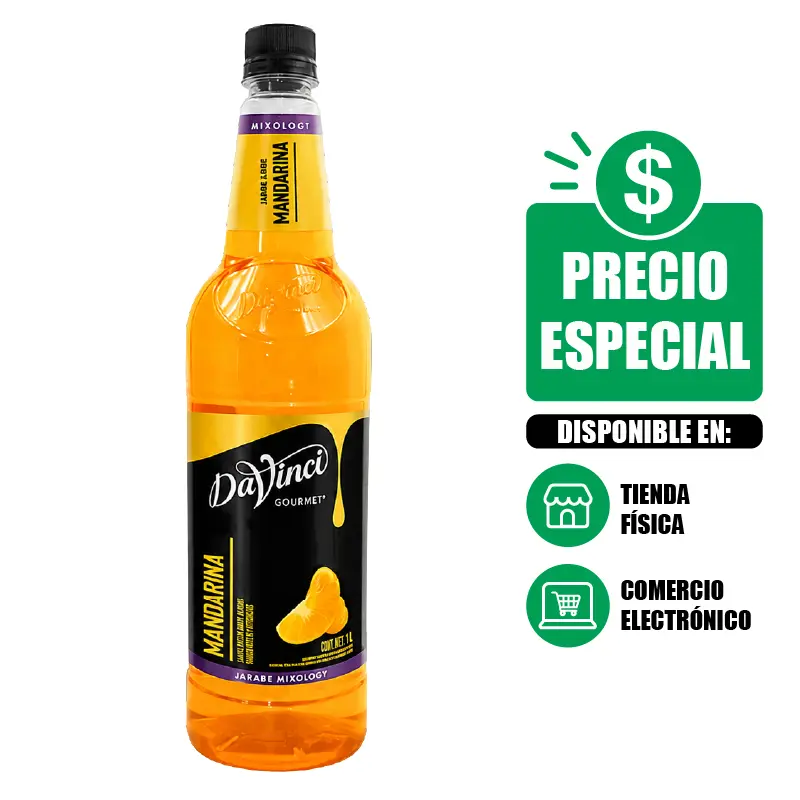 Jarabe Sabor Mandarina 1 Litro - DaVinci Gourmet