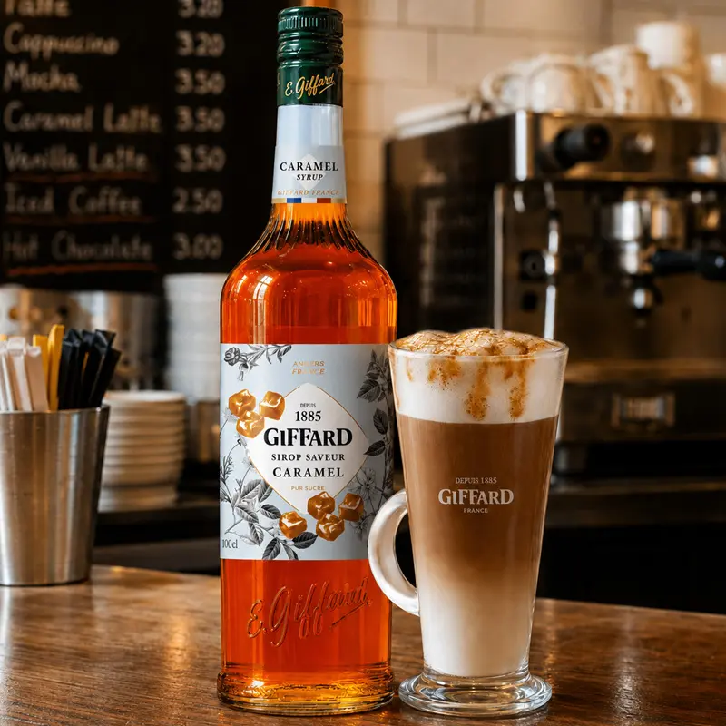 Jarabe Sabor Caramelo 1 Litro. Jarabes GIFFARD