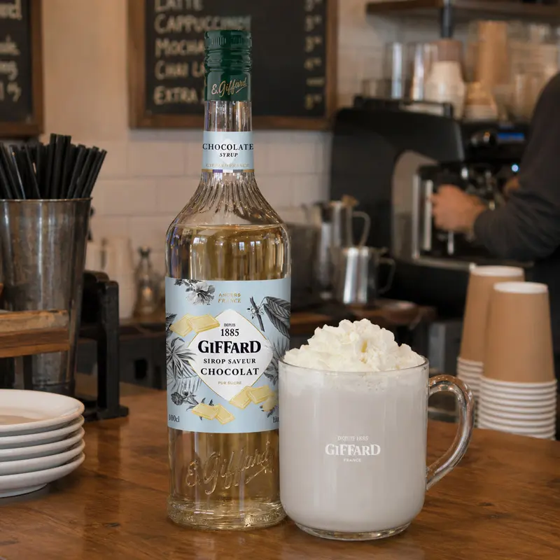 Jarabe Sabor Chocolate Blanco 1 Litro. Jarabes GIFFARD