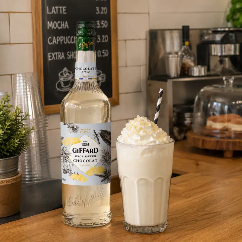 Jarabe Sabor Chocolate Blanco 1 Litro. Jarabes GIFFARD