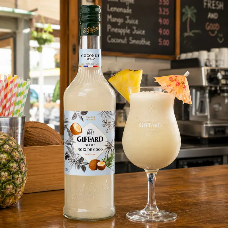 Jarabe Sabor Coco 1 Litro. Jarabes GIFFARD