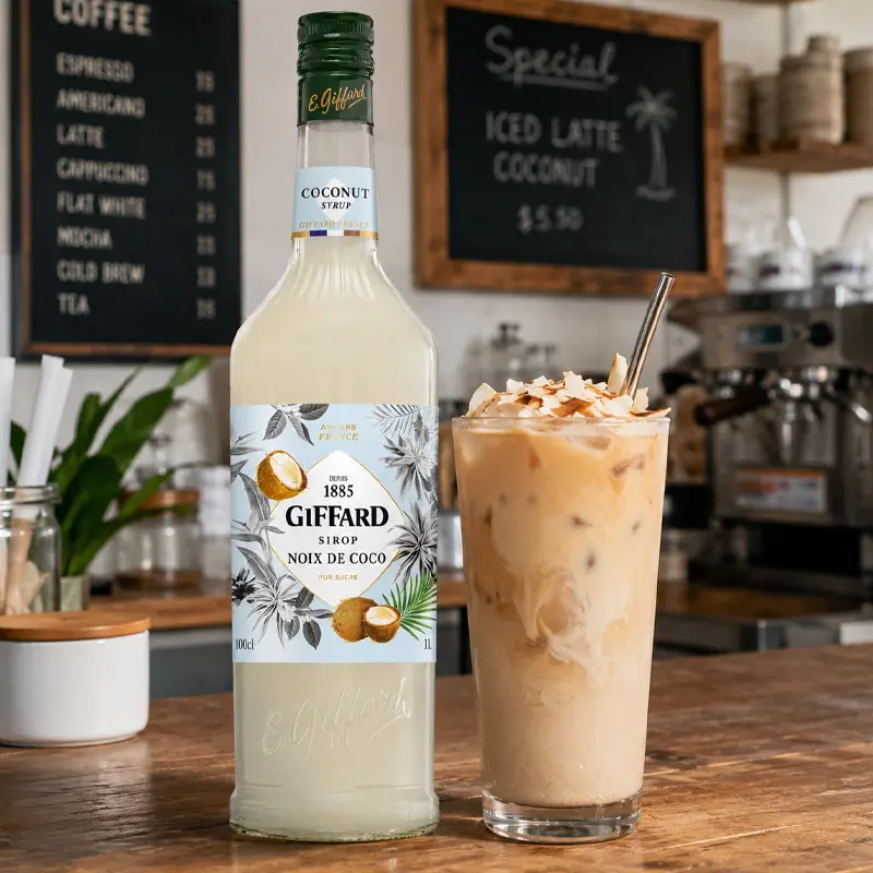 Jarabe Sabor Coco 1 Litro. Jarabes GIFFARD