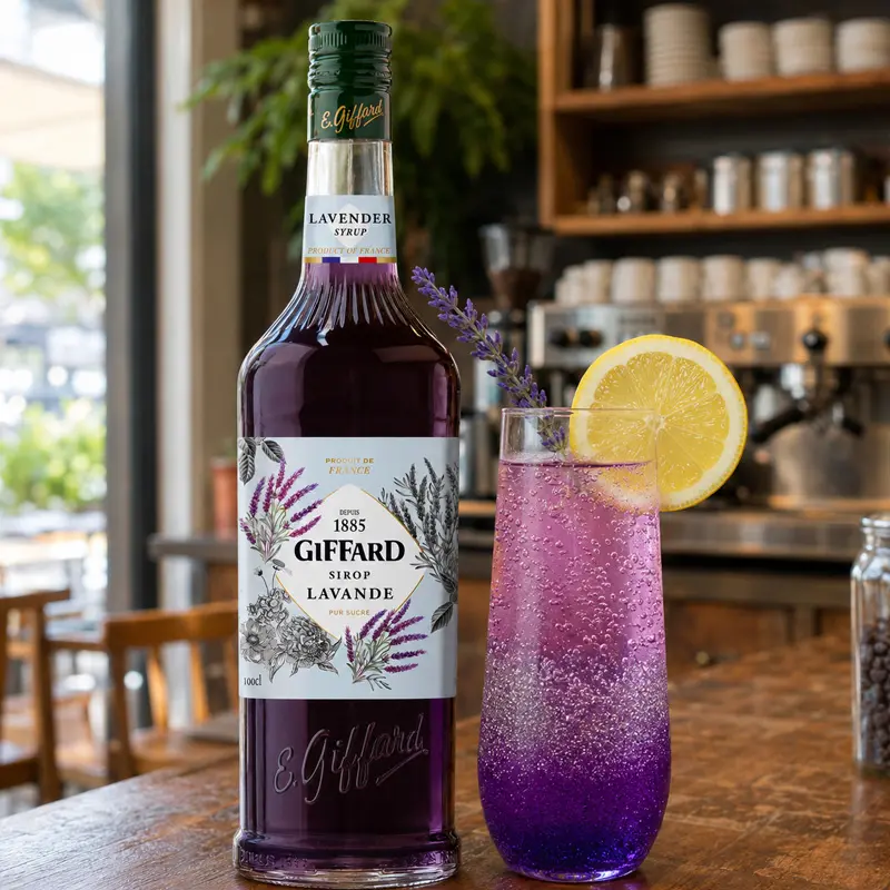 Jarabe Sabor Lavanda 1Lts. Jarabes GIFFARD