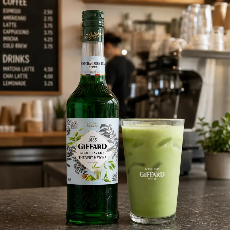 Jarabe Giffard Sabor Matcha 700 ml. Jarabes GIFFARD