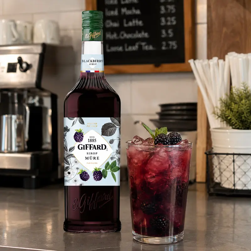 Jarabe Sabor Mora 1 Litro. Jarabes GIFFARD