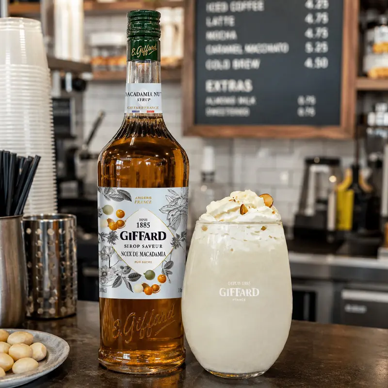 Jarabe Sabor Nuez de Macadamia 1 Litro. Jarabes GIFFARD