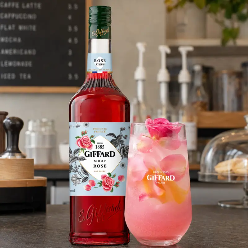 Jarabe Sabor Rosas 1Lts. Jarabes GIFFARD