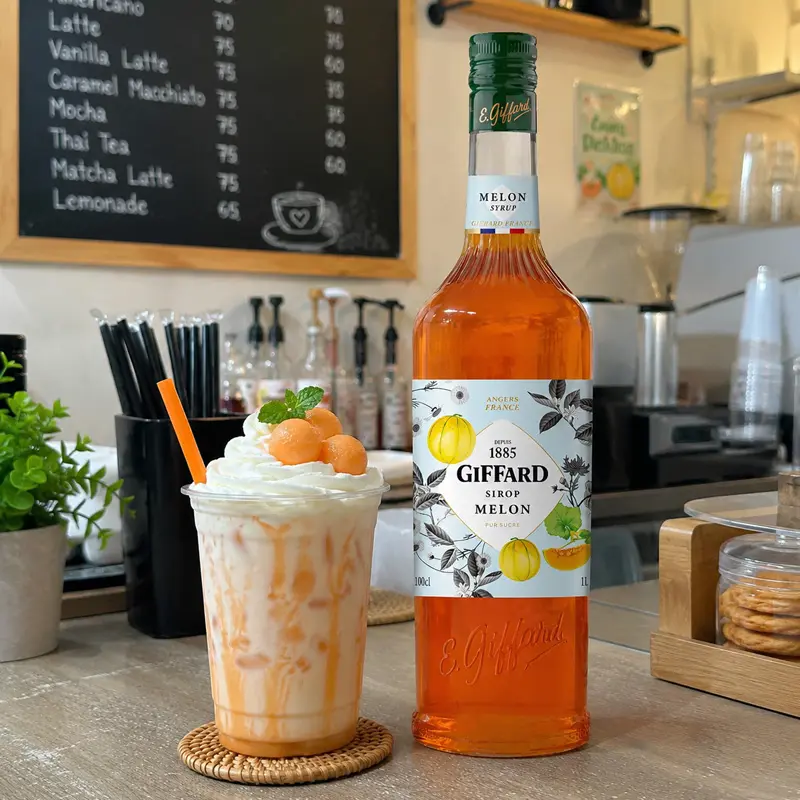 Jarabe Giffard Sabor Melón – Botella de 1 Litro