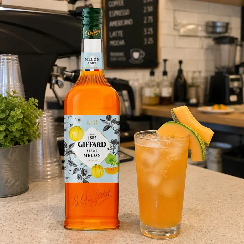 Jarabe Giffard Sabor Melón – Botella de 1 Litro