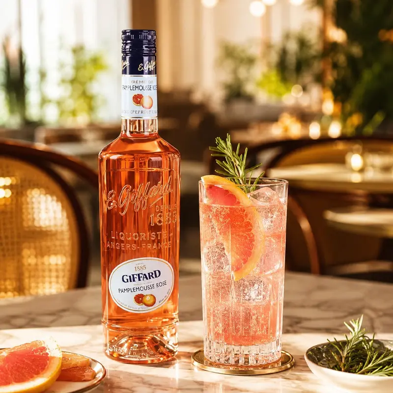 Jarabe Giffard Sin Alcohol Pamplemousse (Toronja Rosa) – Botella de 700 ml
