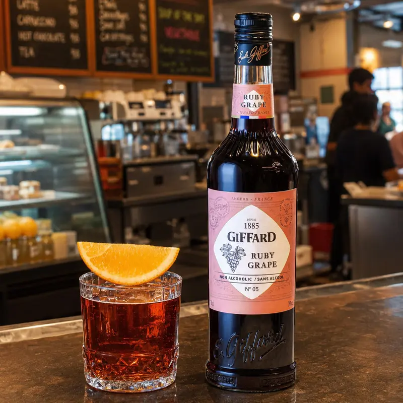 Jarabe Giffard Ruby Grape Sin Alcohol (Uva Roja) – Botella de 700 ml